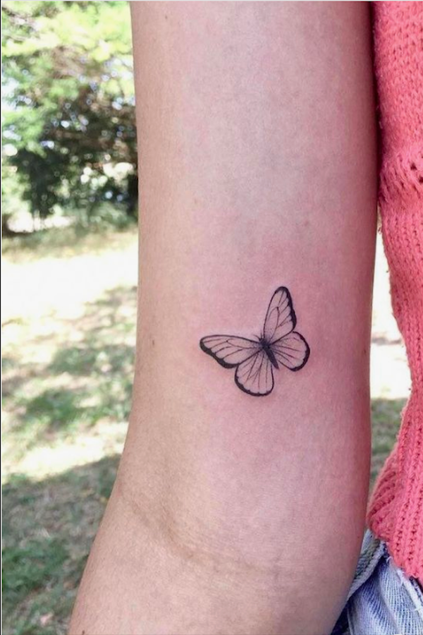 20 Simple and Beautiful Butterfly Tattoos Mainly for Your Fingers