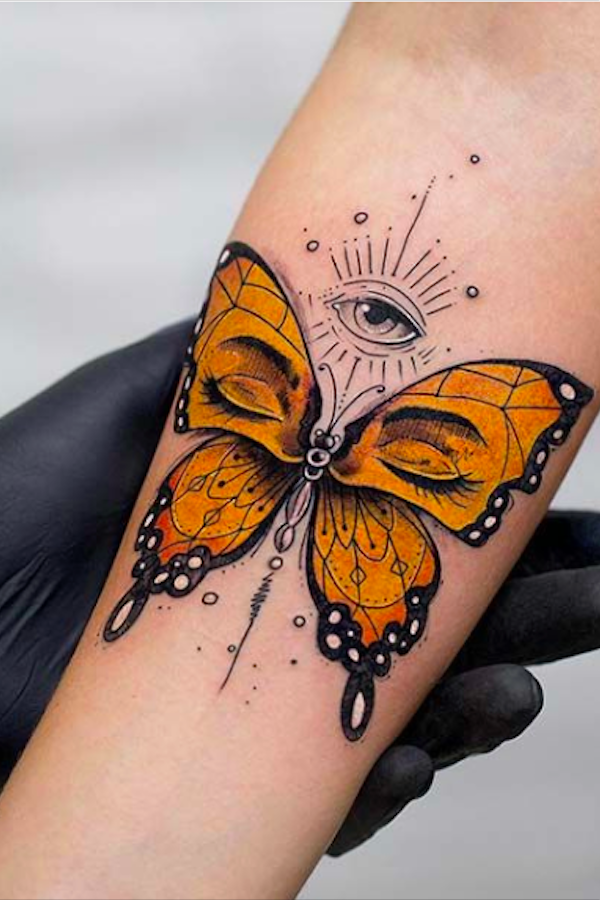 20 Simple and Beautiful Butterfly Tattoos Mainly for Your Fingers