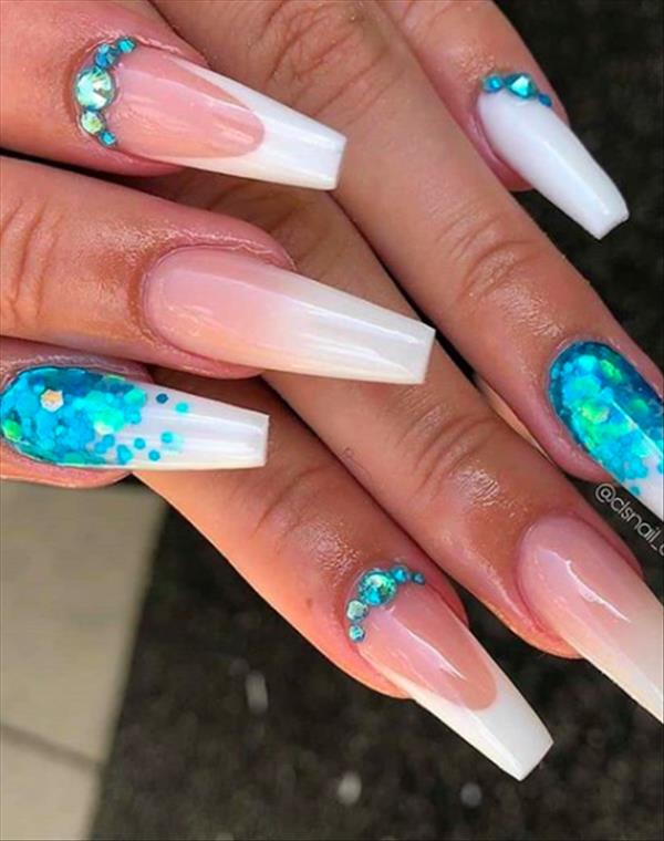 76 Charming Acrylic Nails for Long Nails and Short Nails - The First ...