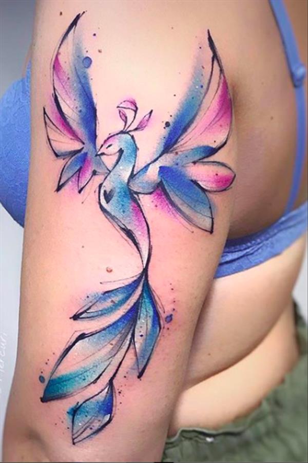 28 Amazing Watercolor Tattoo Ideas for Women and Men - The First-Hand