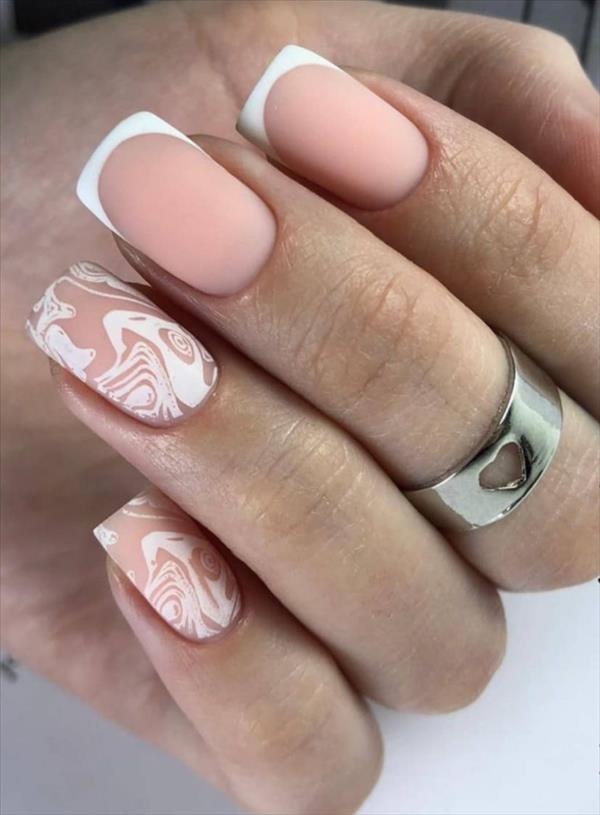 36 Heart-beating short pink nails for spring square nails 2021! - The