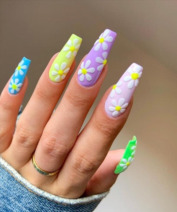 Summer Nail Designs 21 Awesome Acrylic Coffin Nails Design