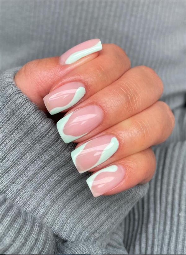 36 Heart-beating short pink nails for spring square nails 2021! - The