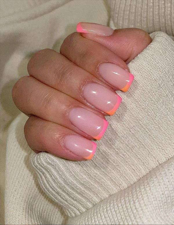 36 Heart Beating Short Pink Nails For Spring Square Nails 21 The First Hand Fashion News For Females