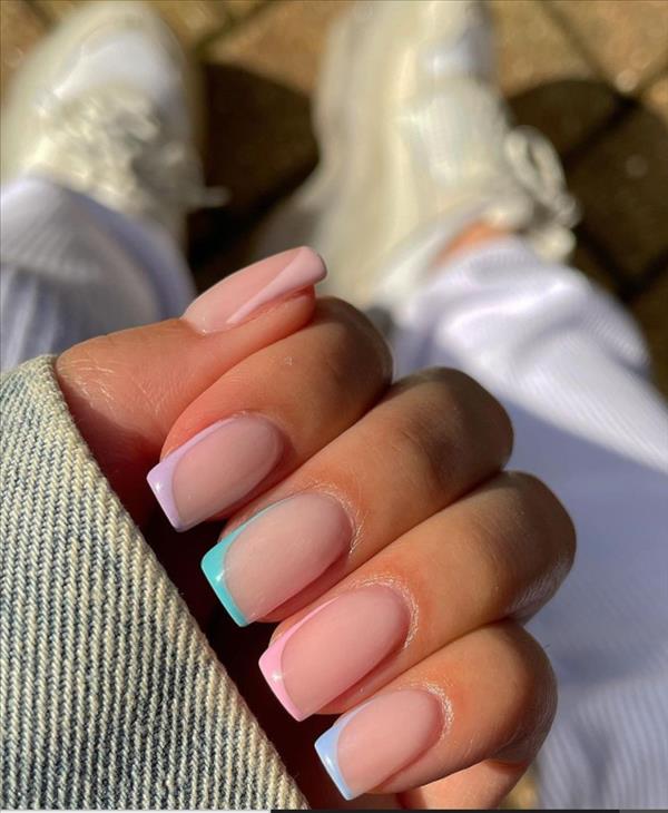 36 Heart Beating Short Pink Nails For Spring Square Nails 21 The First Hand Fashion News For Females