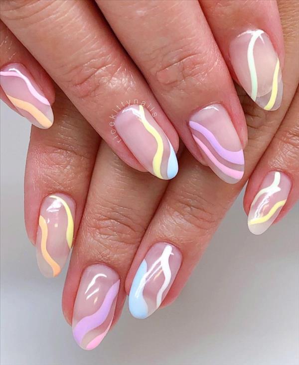 60 Chic short pastel nails design art for spring nails ! Bellacocosum