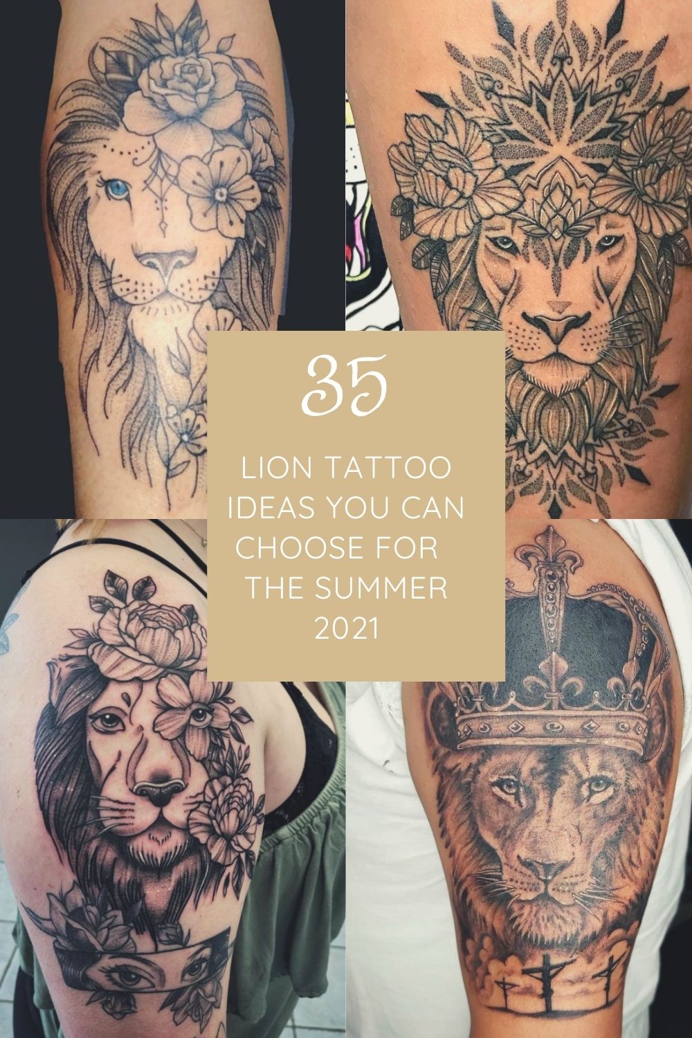 lion tattoo ideas |animal tattoo design for women 2021