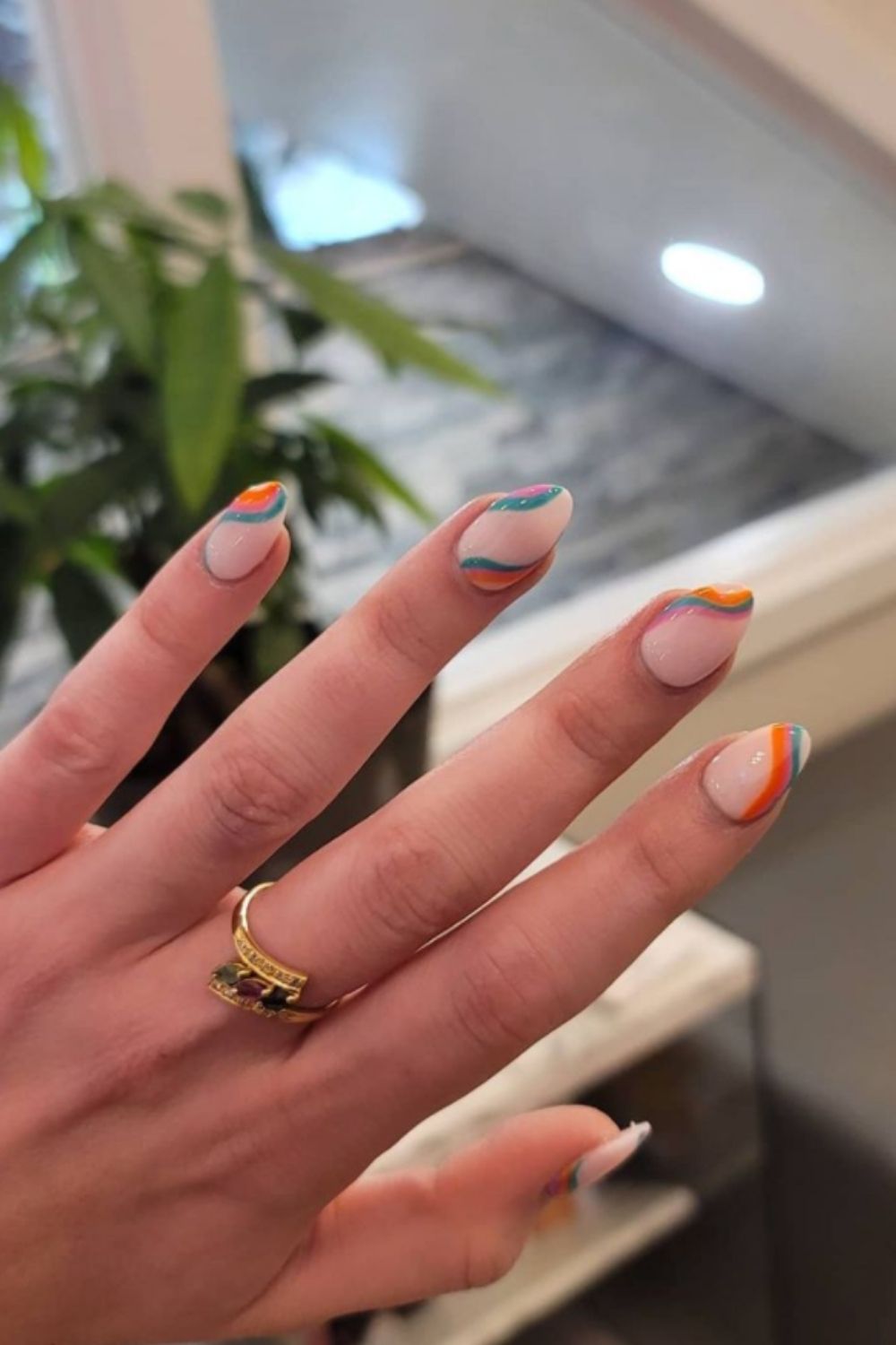 rainbow nails design nailart