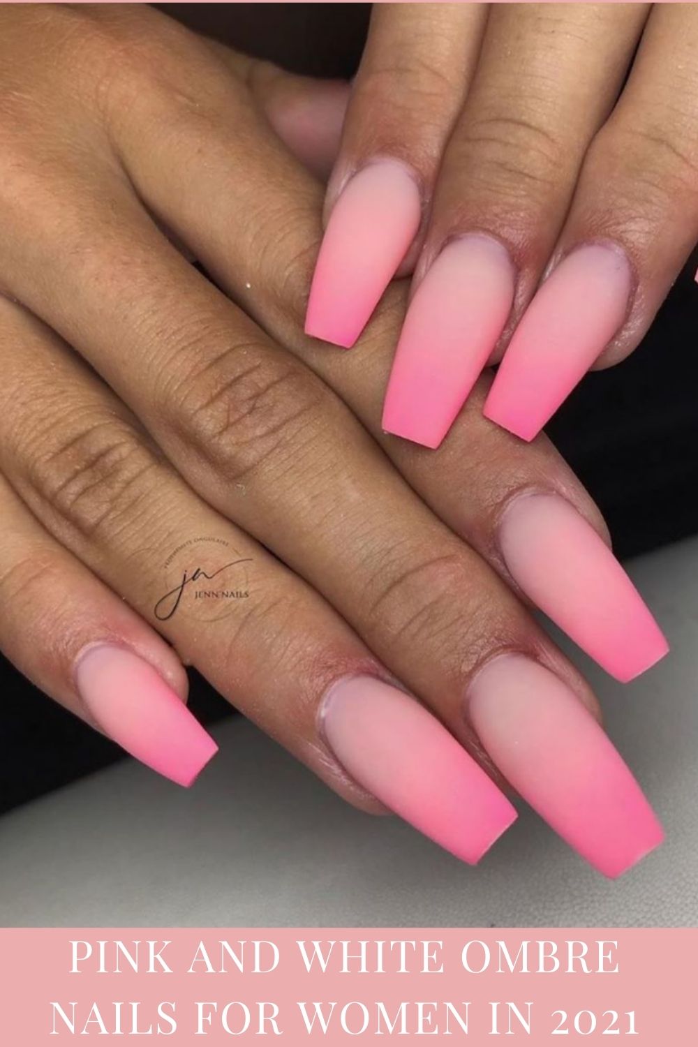 98 Ombre Nails White And Pink Neduvaali   17 7 