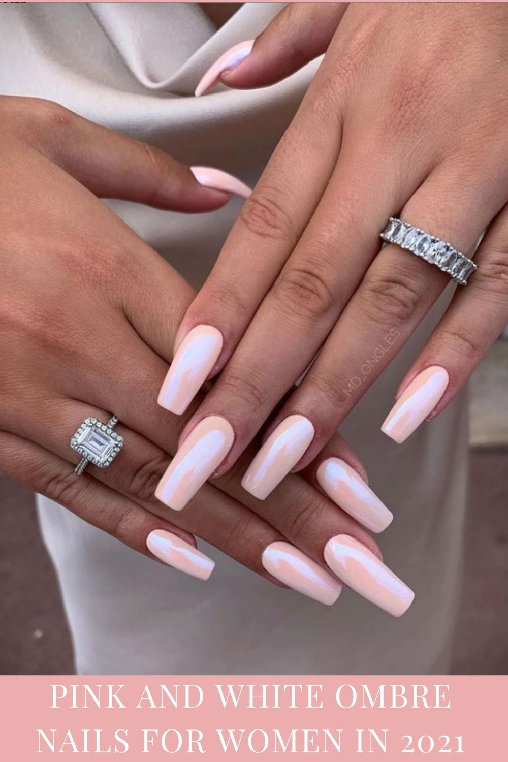 Gorgeous pink and white ombre nails That Are Perfect For Every Season