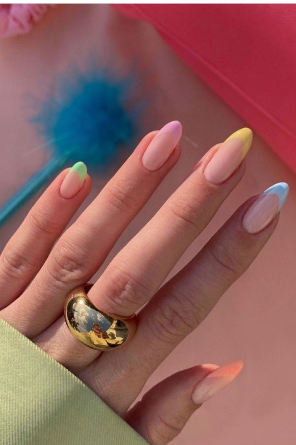  rainbow nails for summer nails colors