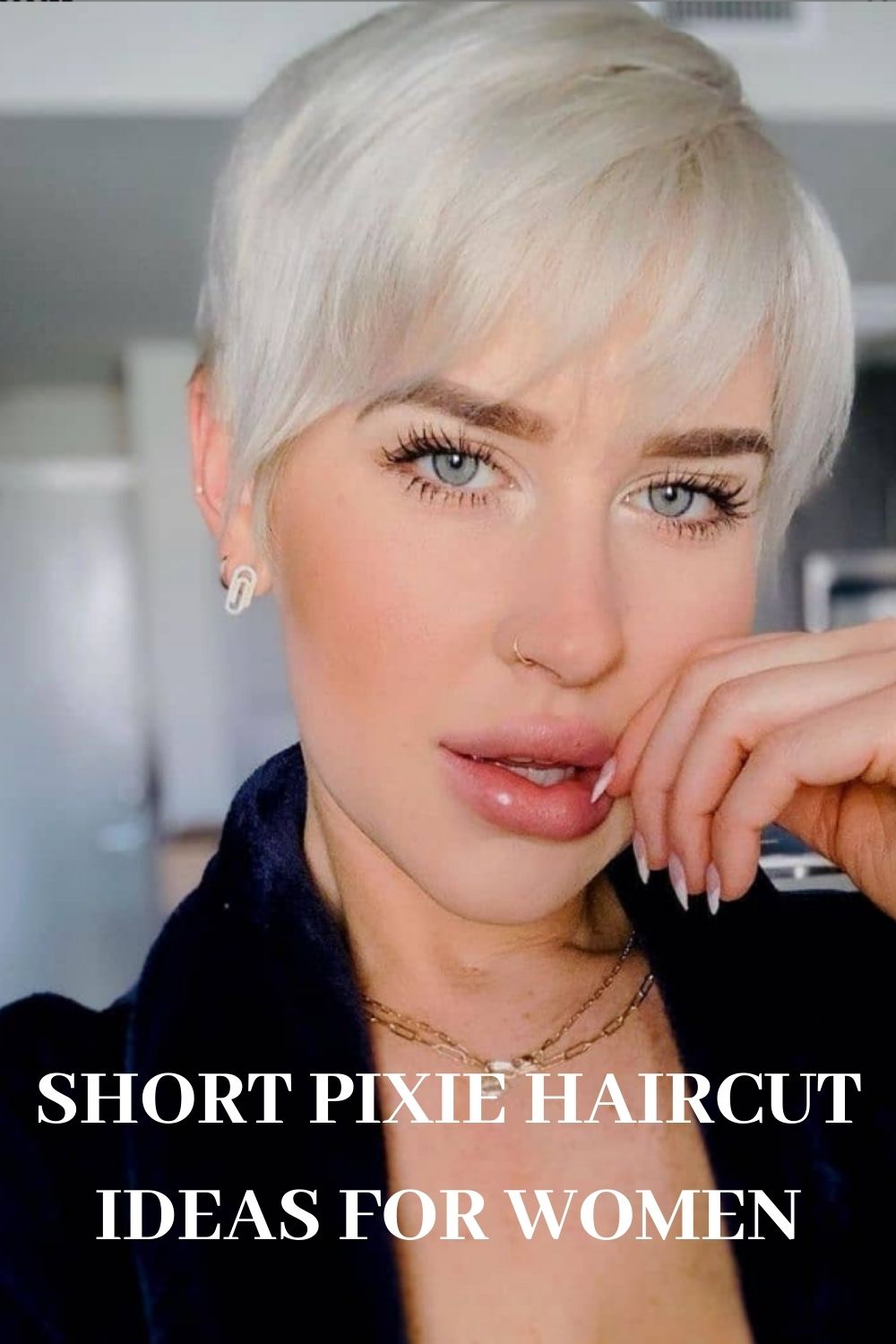 Feminine pixie cut