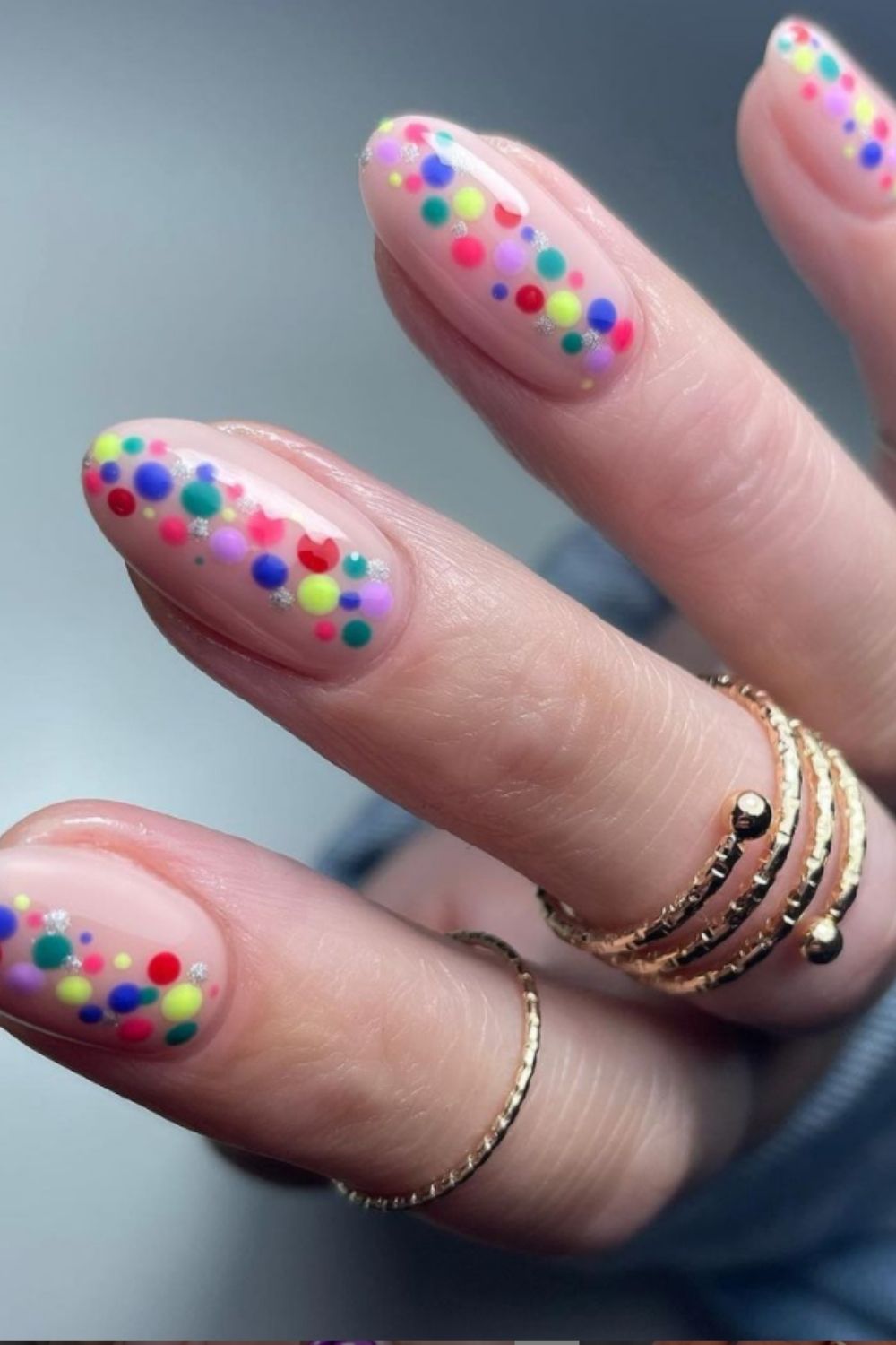 rainbow nails design