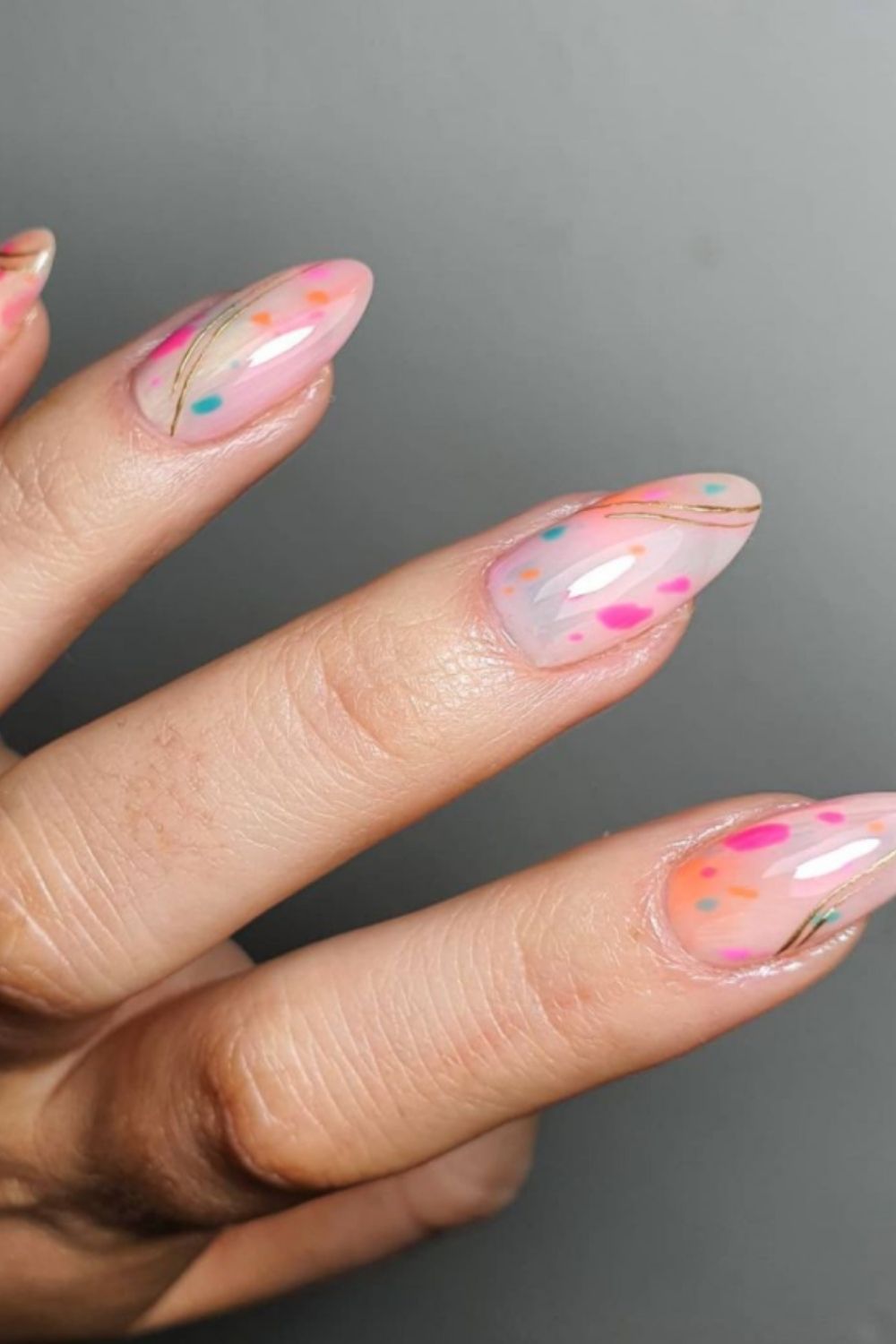 rainbow nails design