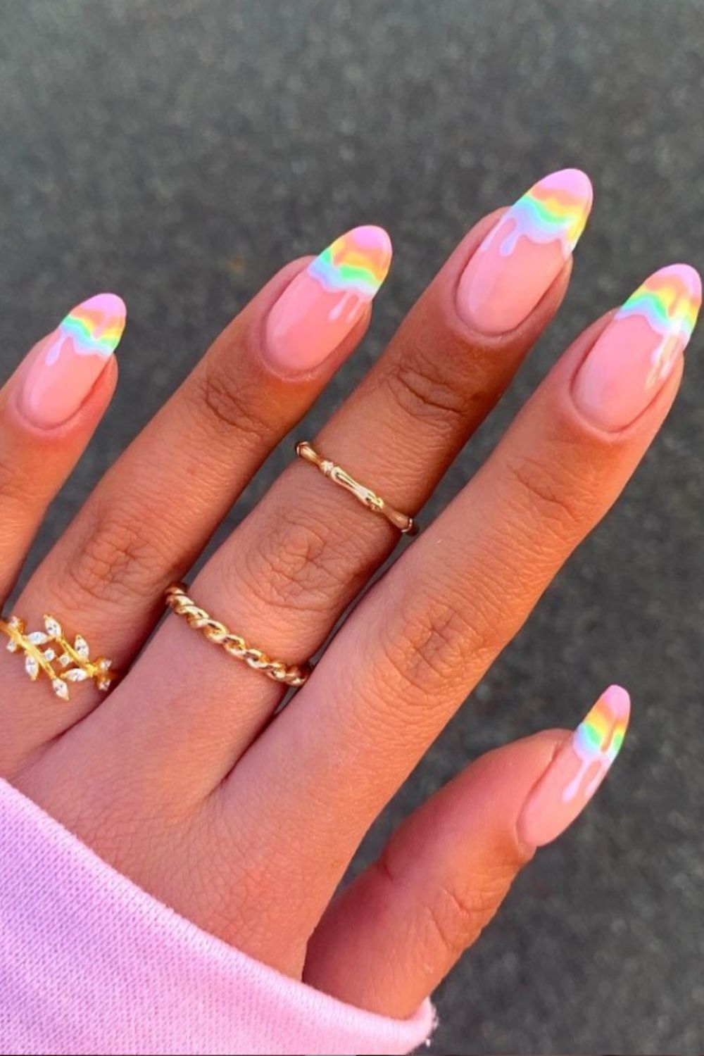 35 Cool Rainbow nails for summer nails colors 2021!