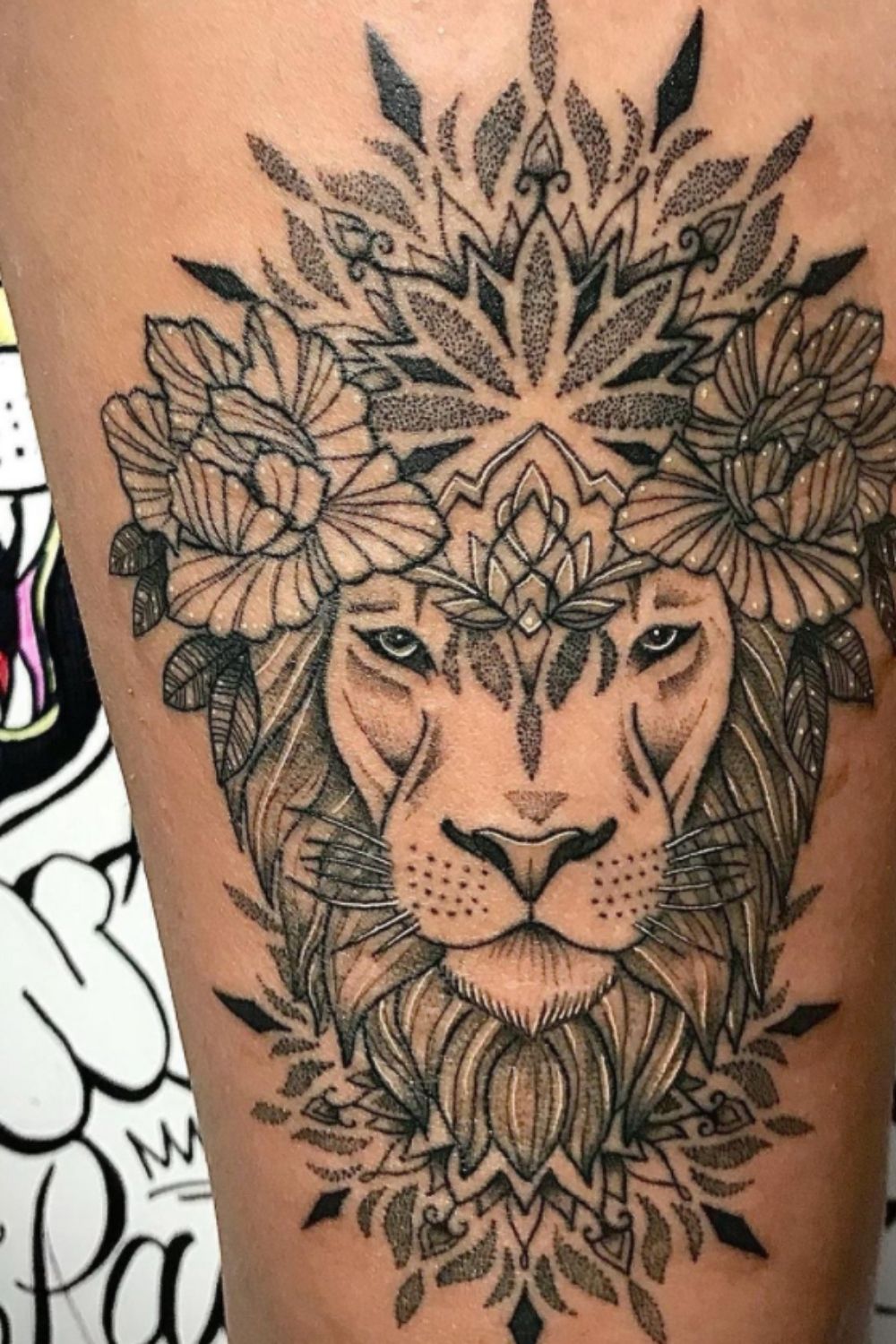 lion tattoo ideas for women