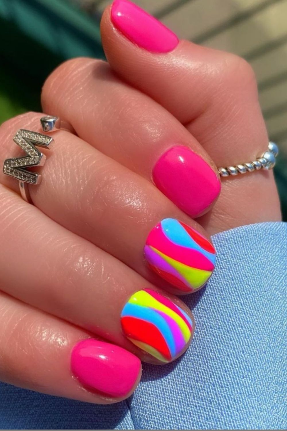  rainbow nails for summer nails colors