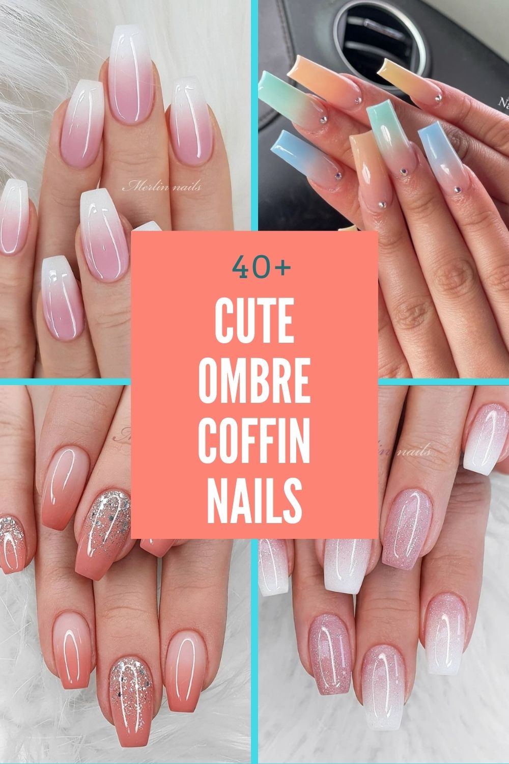 40 Cute Ombre Coffin Nails For Summer Nails 21 Design Trends