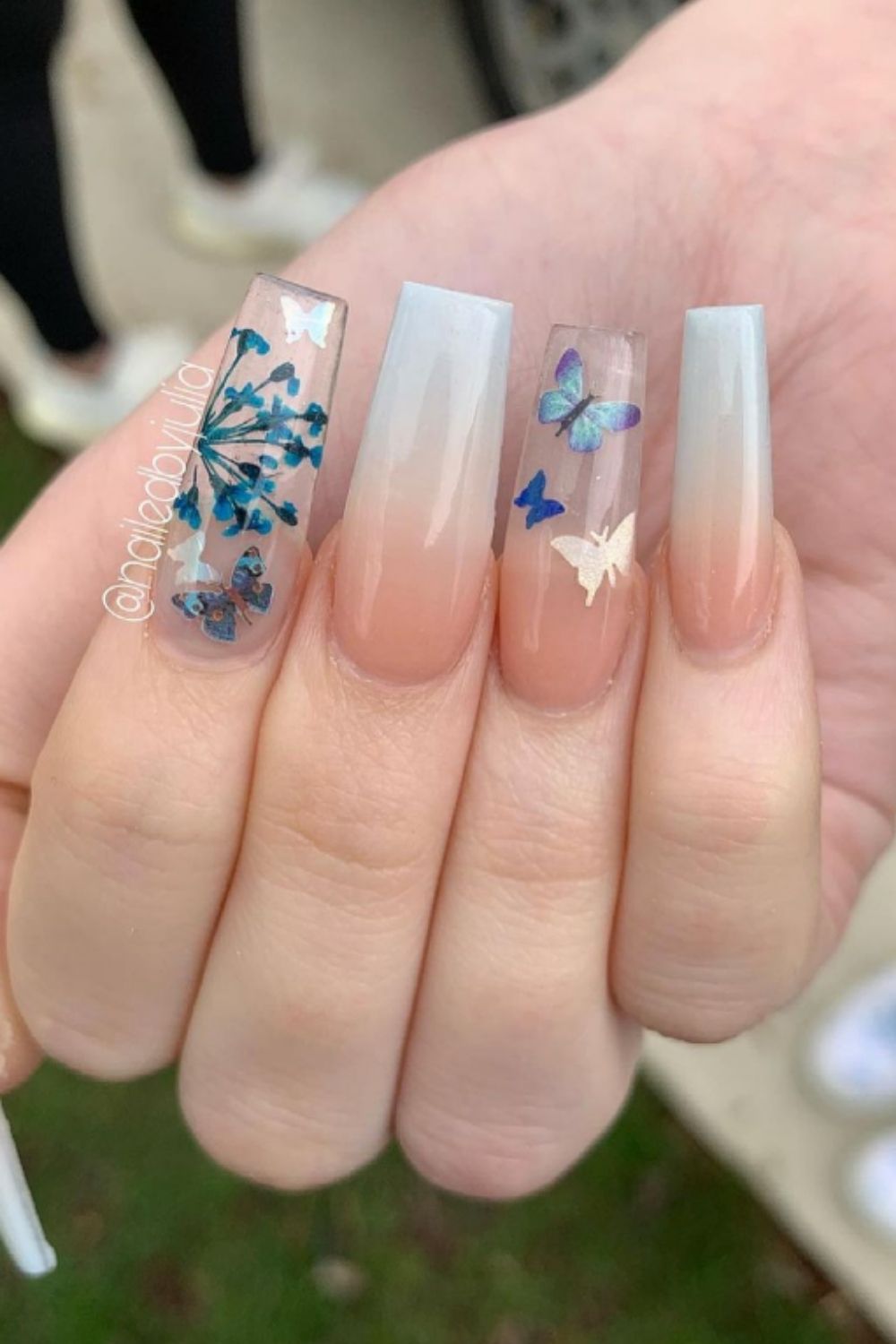 40+Cute Ombre coffin nails for young girls