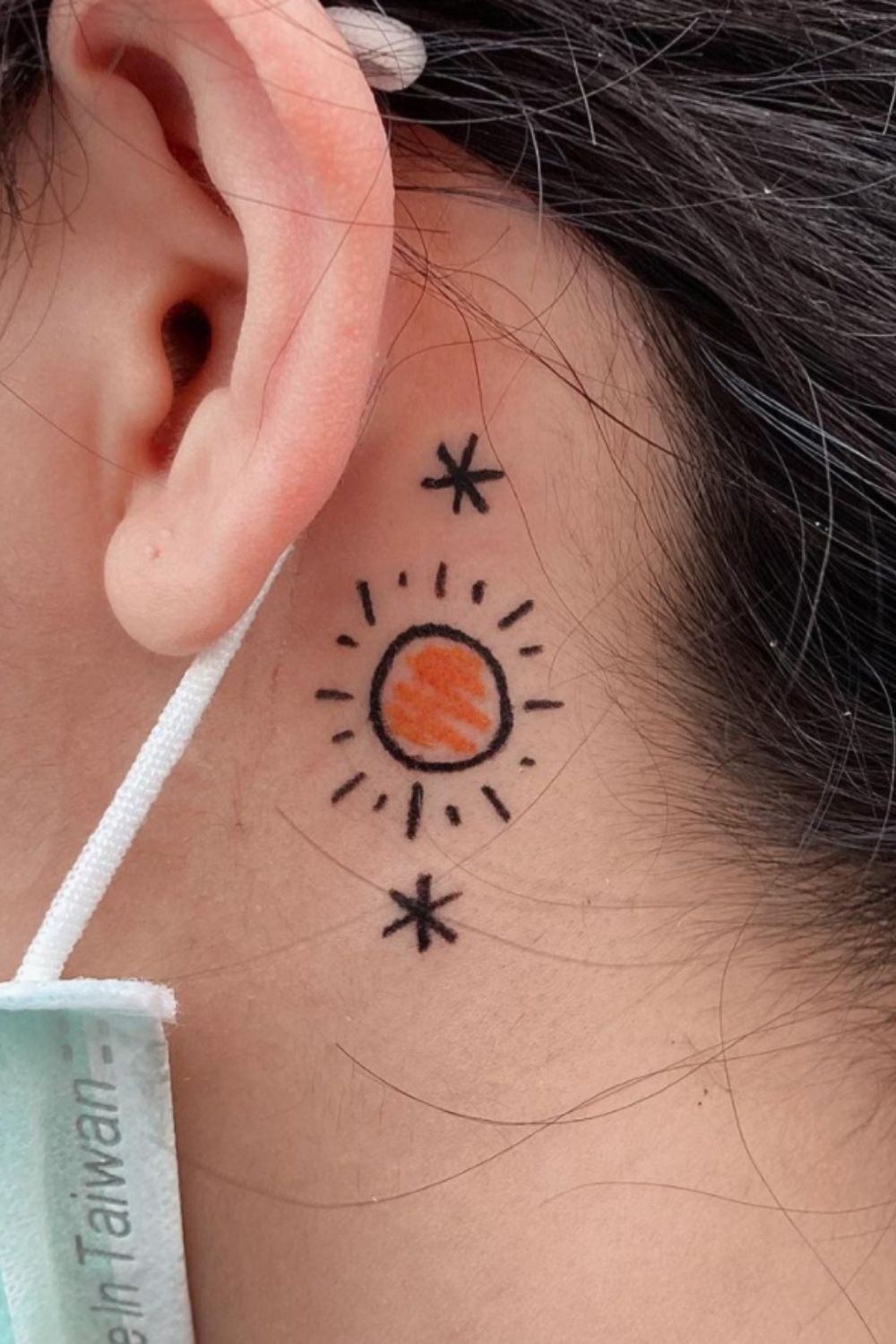 Behind Ear Tattoo: 40 Tiny Tattoo Designs For Girls To Try!