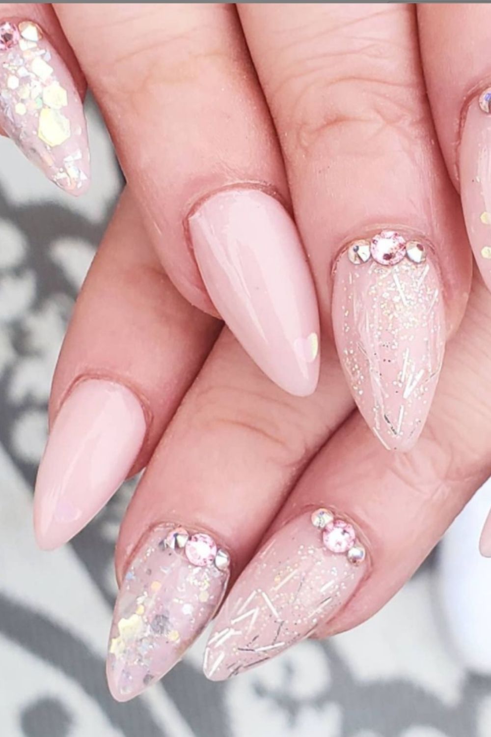 Glitter Acrylic Nails:40 Awesome Summer Nail Designs To Inspire You!