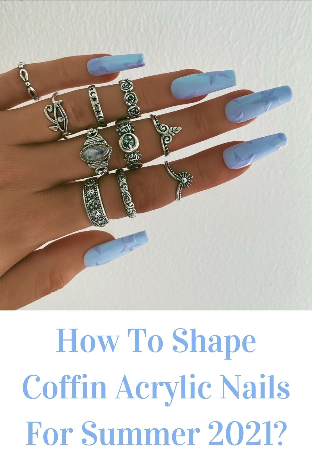 How To Shape Coffin Acrylic Nails For Summer 2021?