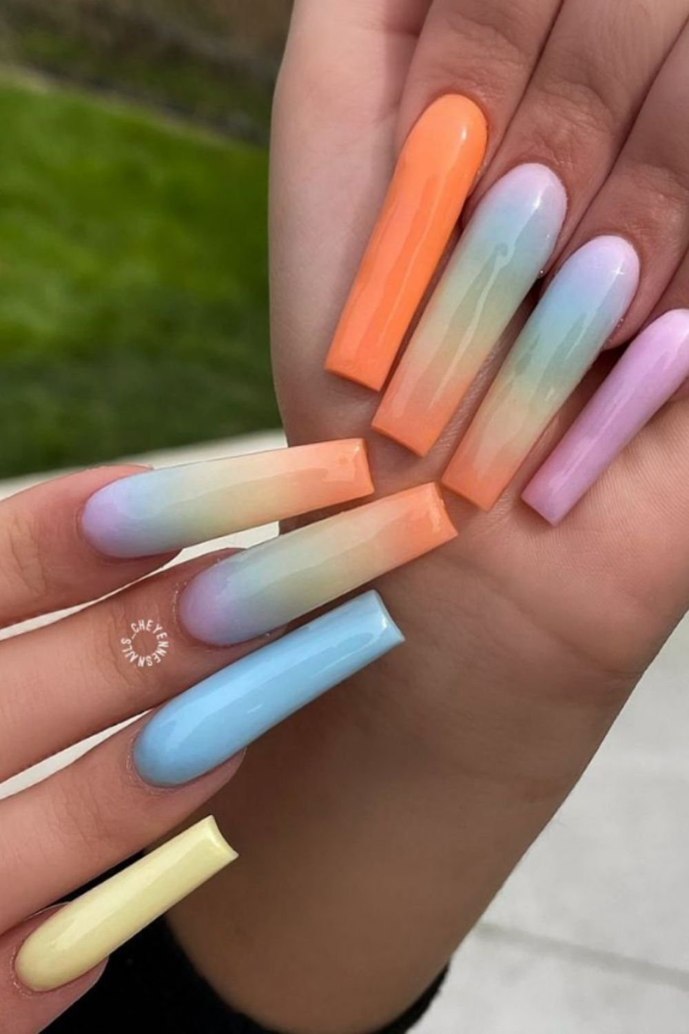 40+Cute Ombre coffin nails for young girls