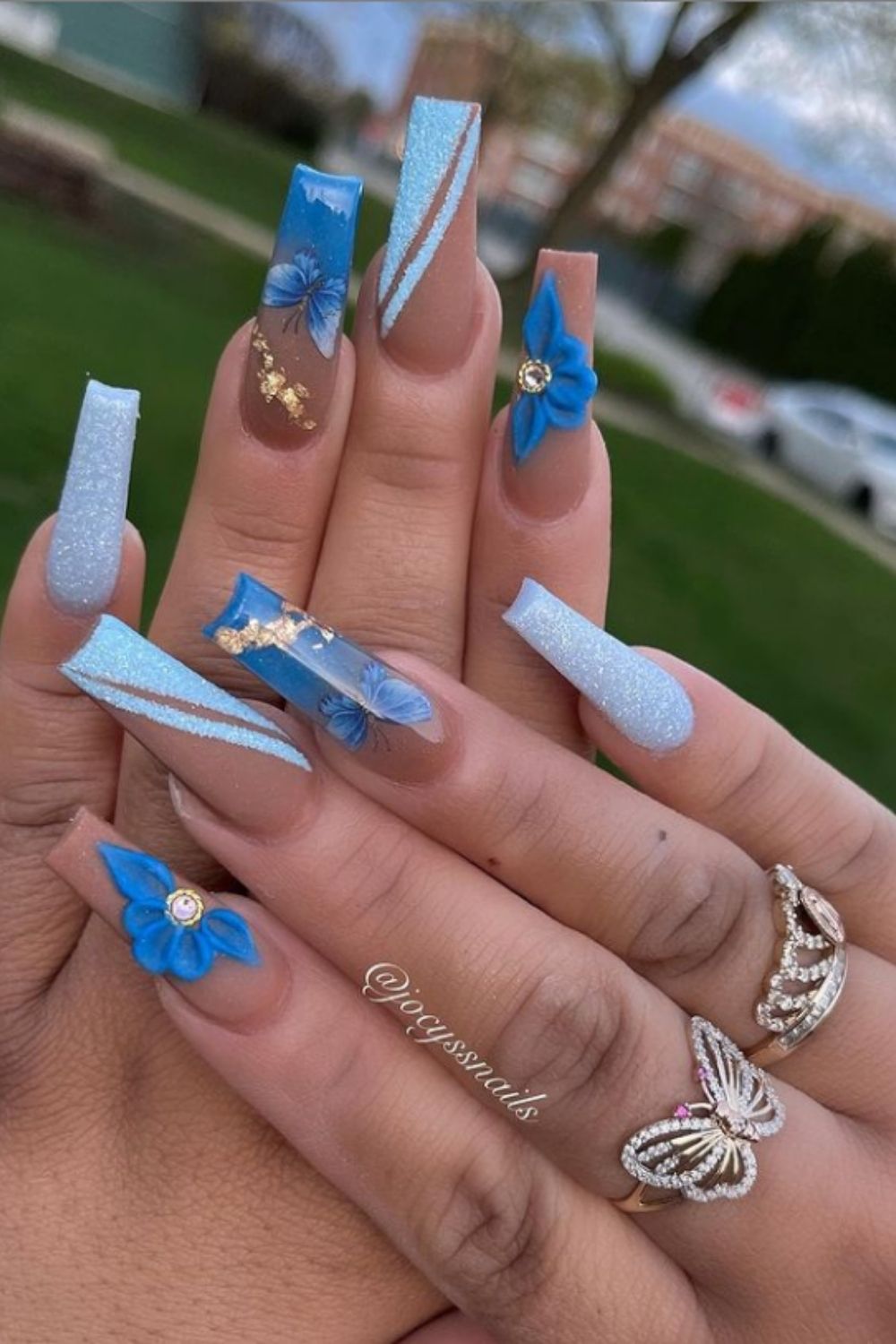 Glitter Acrylic Nails:40 Awesome Summer Nail Designs To Inspire You!