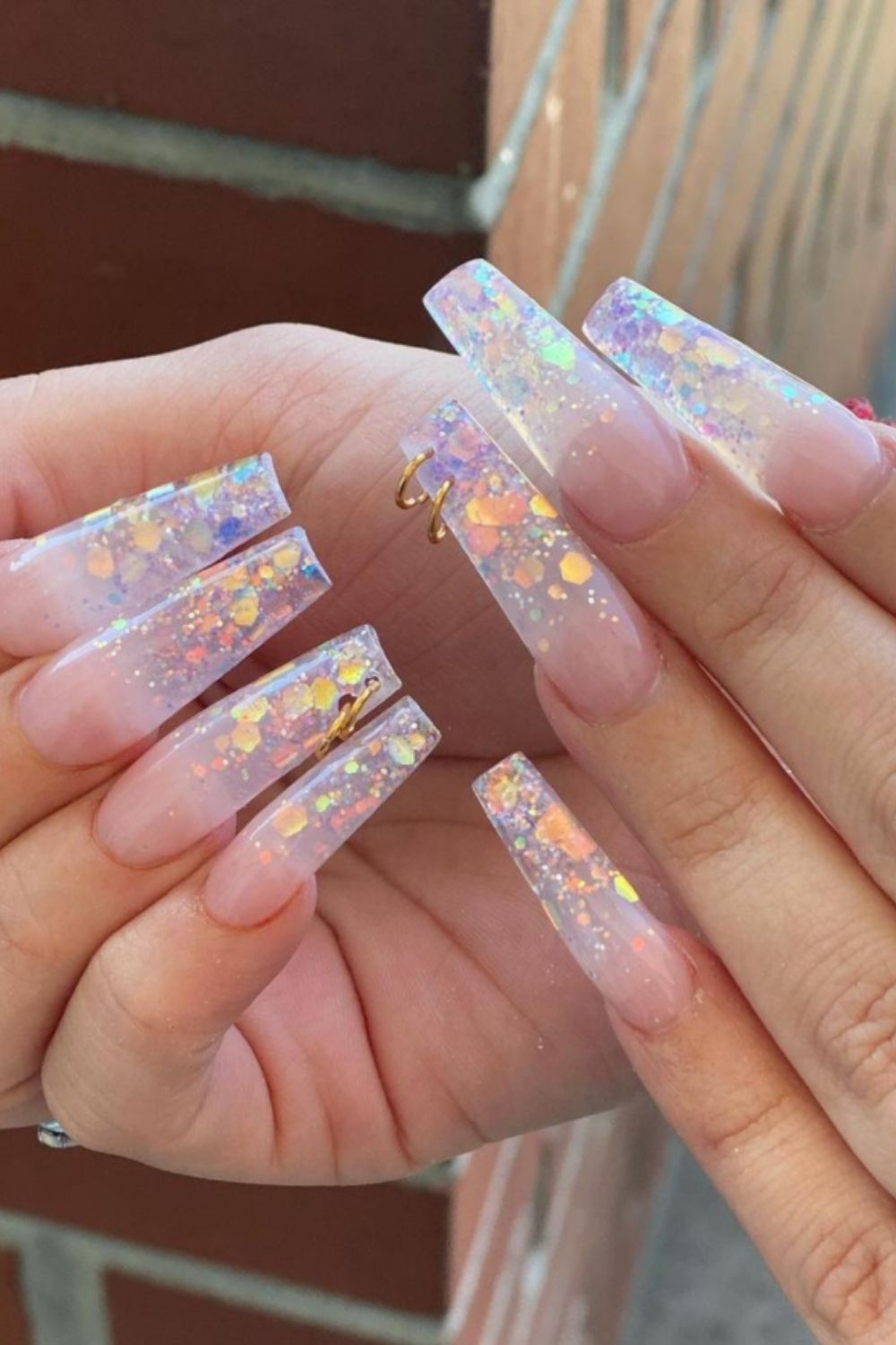 Glitter Acrylic Nails:40 Awesome Summer Nail Designs To Inspire You!