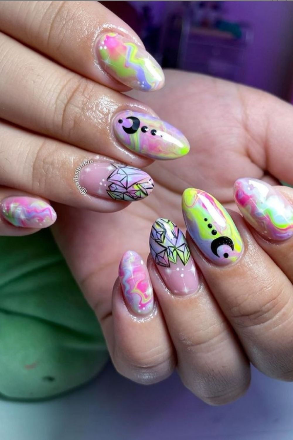 Almond Nails: 40 Cute Nail Art To Attractive You In summer 2021!