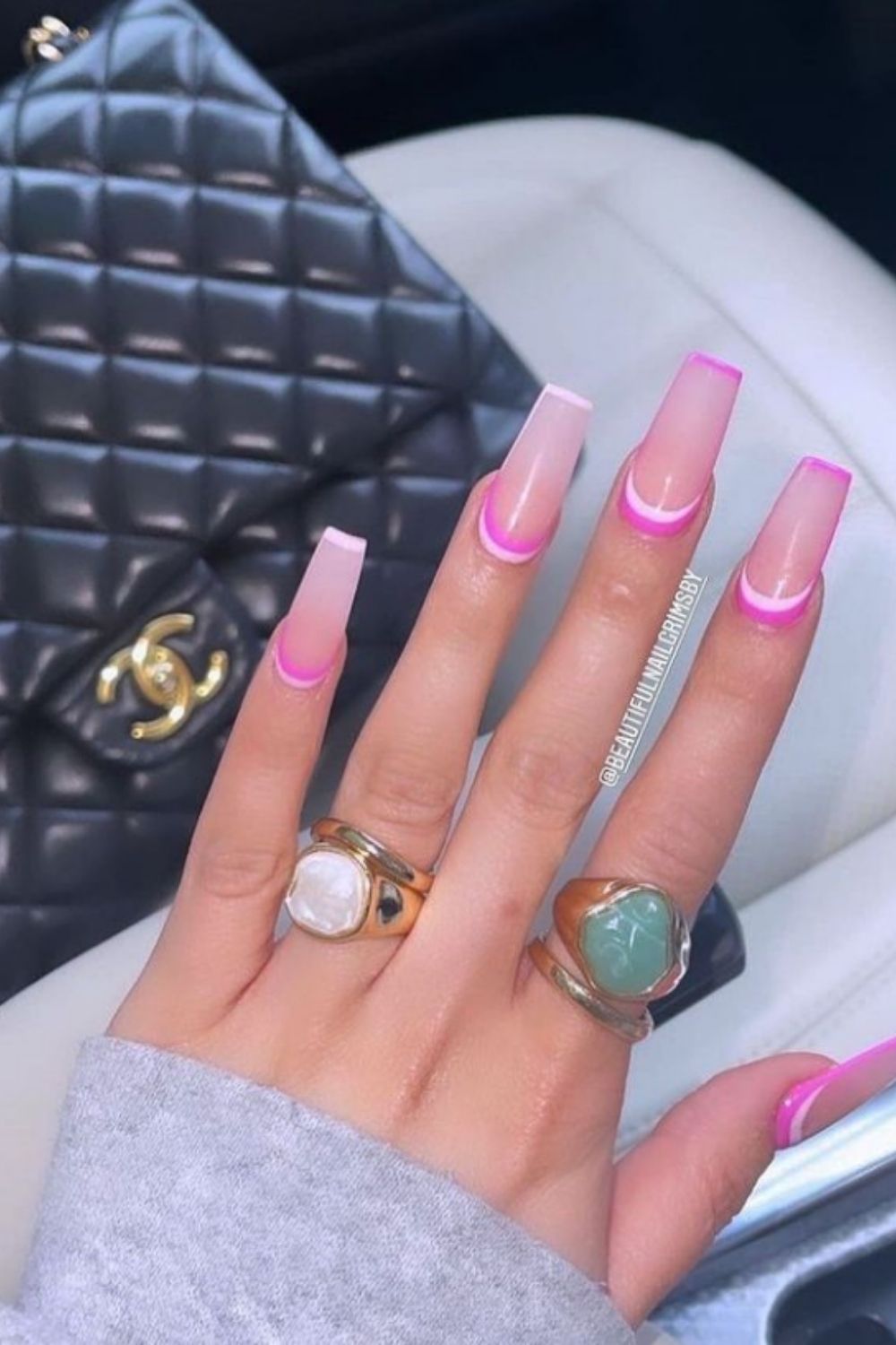 Pink Acrylic Nails: 40 Summer Nail Designs To Copy In 2021!