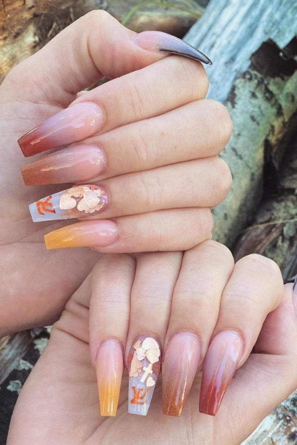 40+Cute Ombre coffin nails for young girls