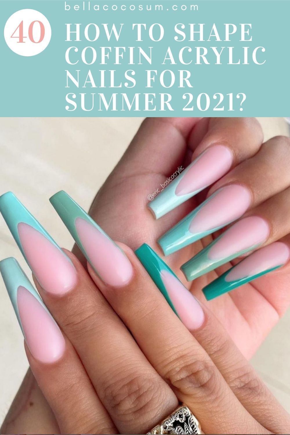 How To Shape Coffin Acrylic Nails For Summer 2021?