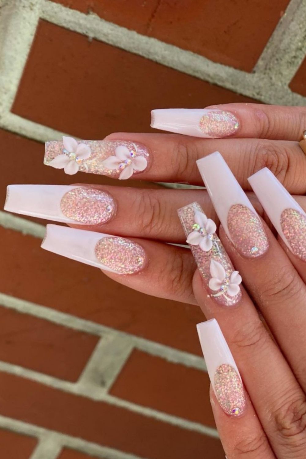 Glitter Acrylic Nails:40 Awesome Summer Nail Designs To Inspire You!