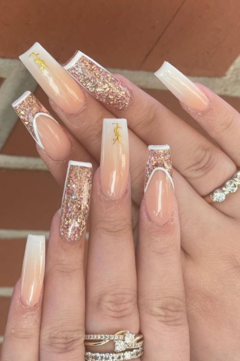 Glitter Acrylic Nails:40 Awesome Summer Nail Designs To Inspire You!