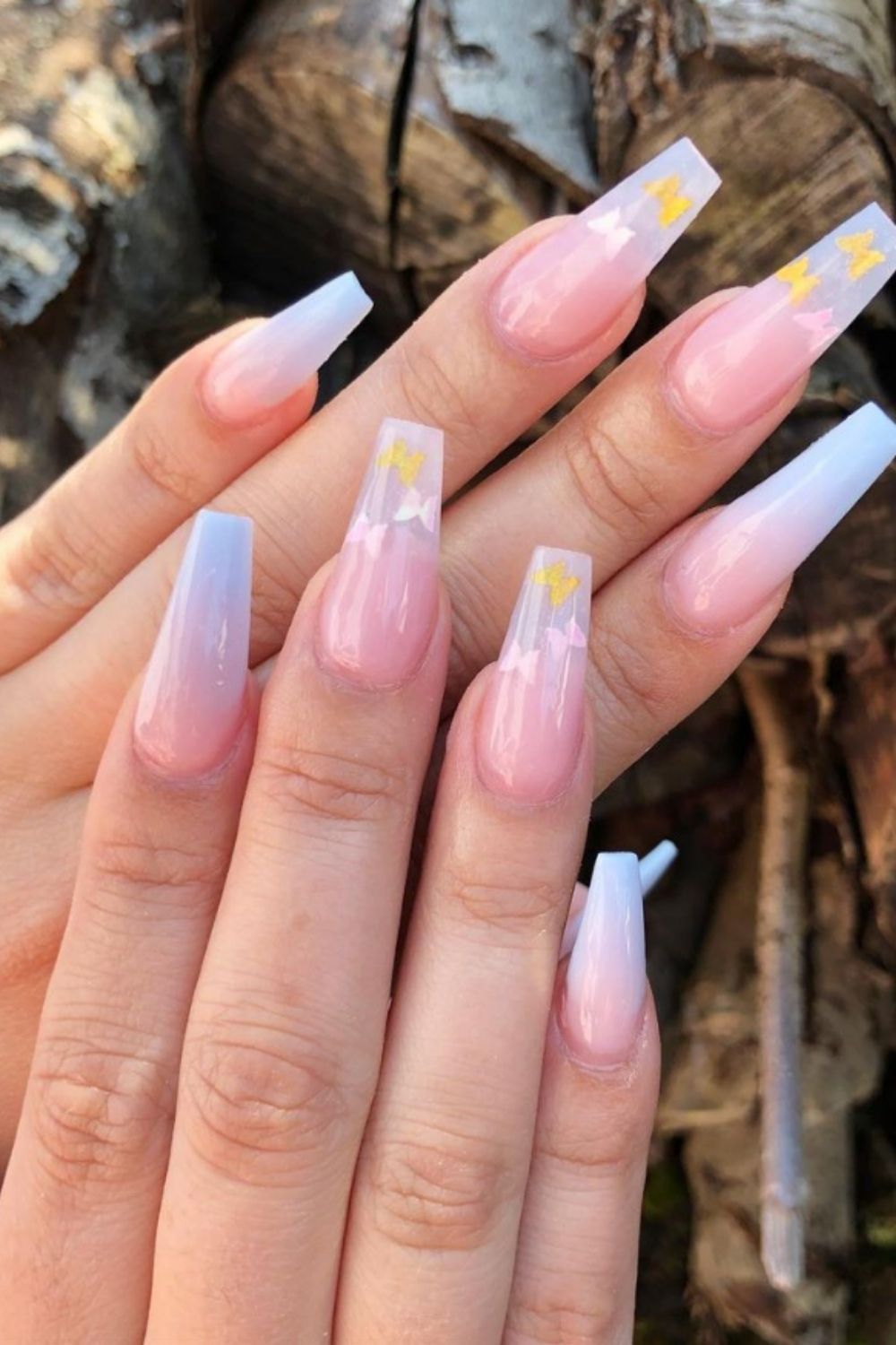 40+Cute Ombre coffin nails for young girls