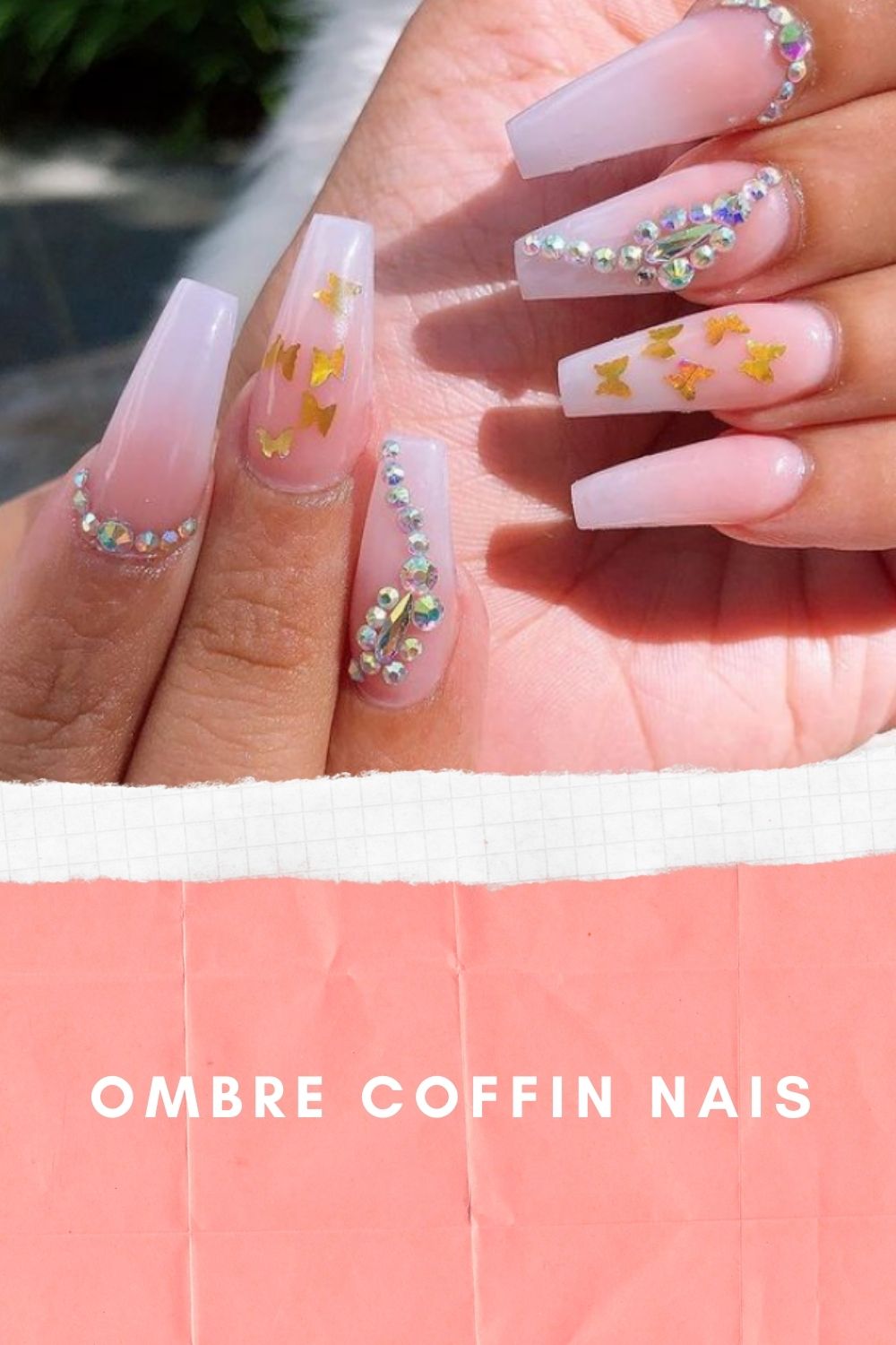 40+Cute Ombre coffin nails for young girls