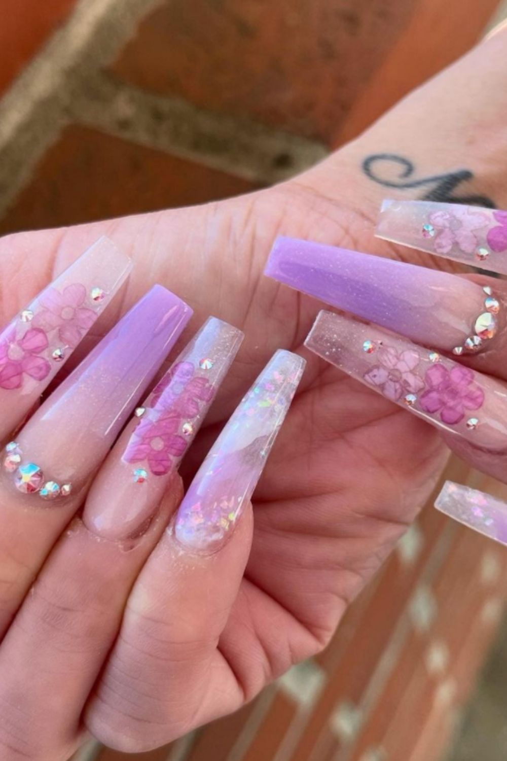 Glitter Acrylic Nails:40 Awesome Summer Nail Designs To Inspire You!