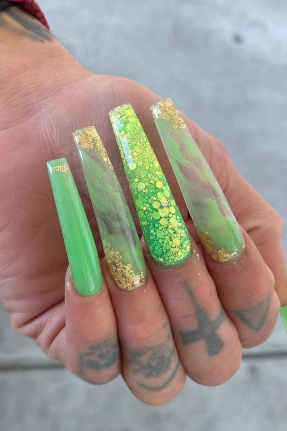 Glitter Acrylic Nails:40 Awesome Summer Nail Designs To Inspire You!