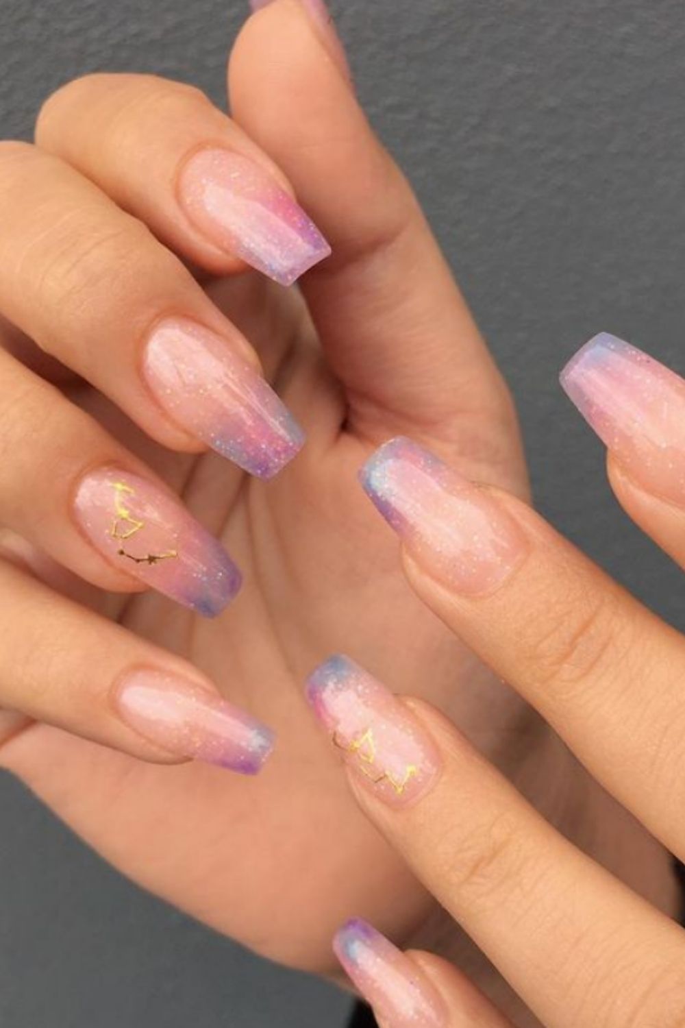 pink ombre nails design 2021