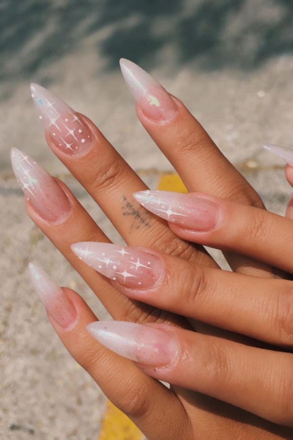 pink ombre nails design 2021