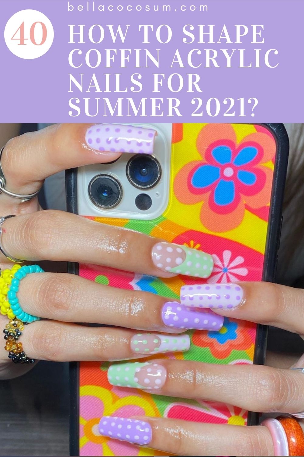 How To Shape Coffin Acrylic Nails For Summer 2021?