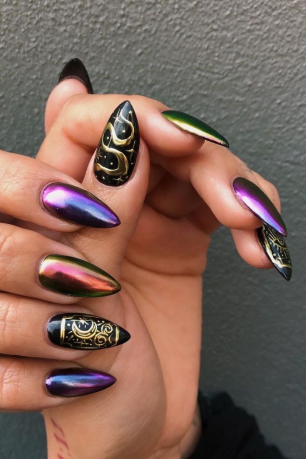 Gothic Nails: 40 Hottest Nails Collection Tо Mаkе Yоu Lооk Cool In 2021!