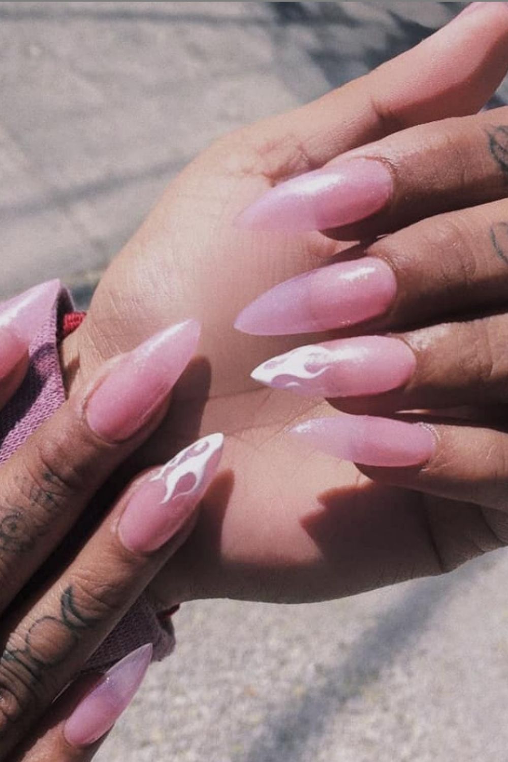 pink ombre nails design 2021