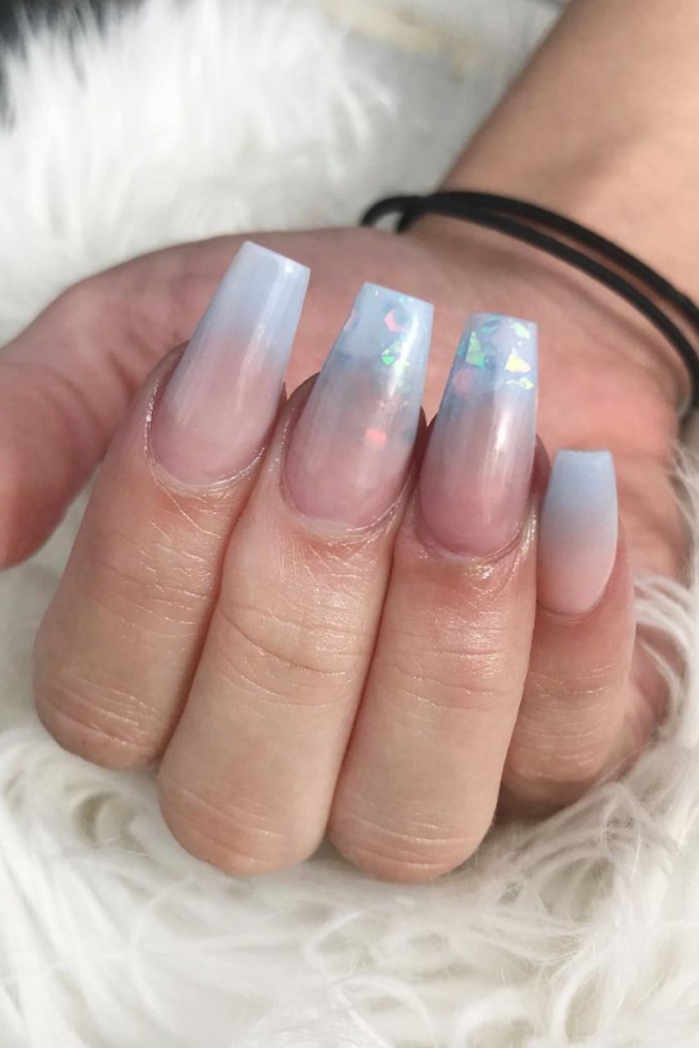 40+Cute Ombre coffin nails for young girls