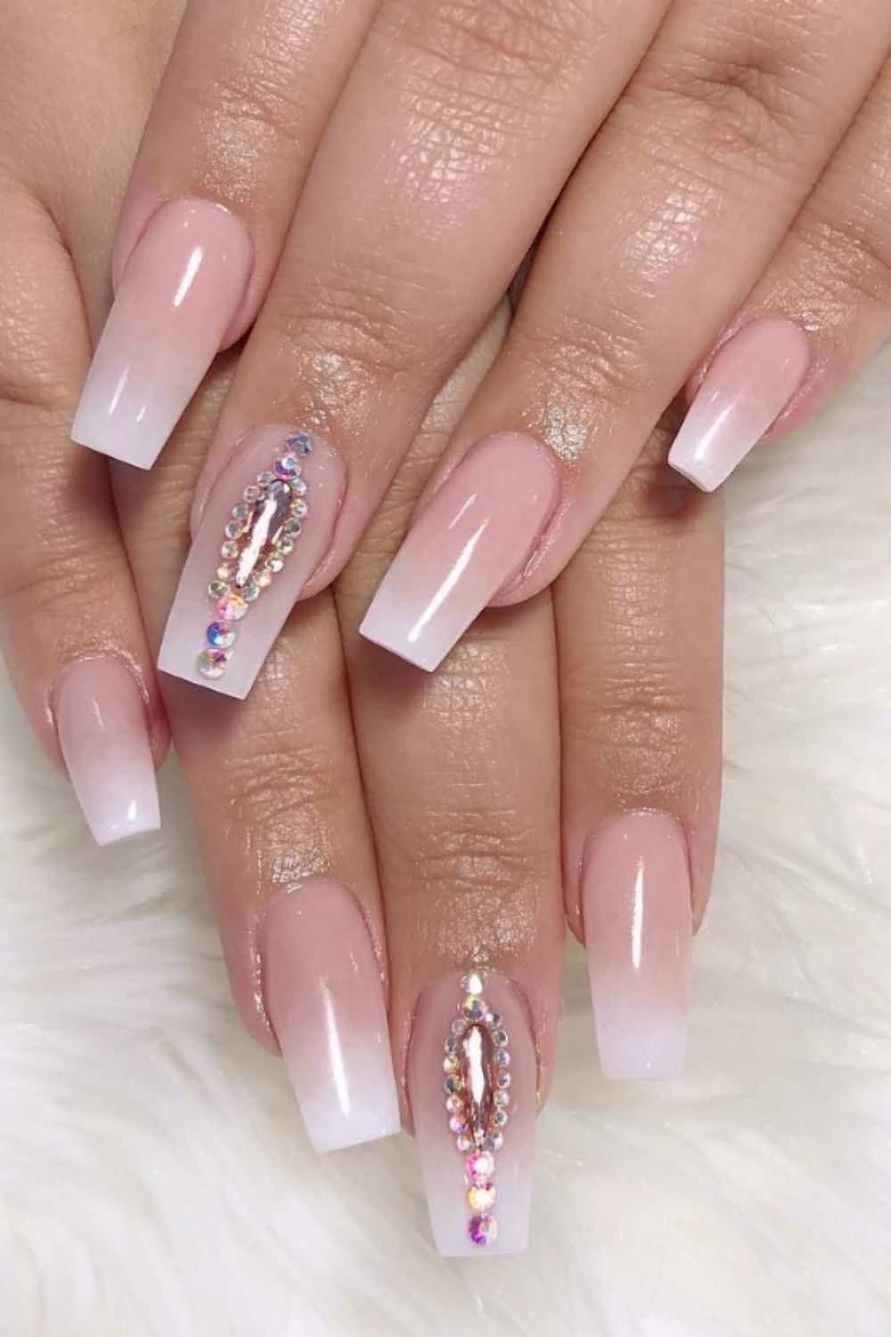 40+Cute Ombre coffin nails for young girls