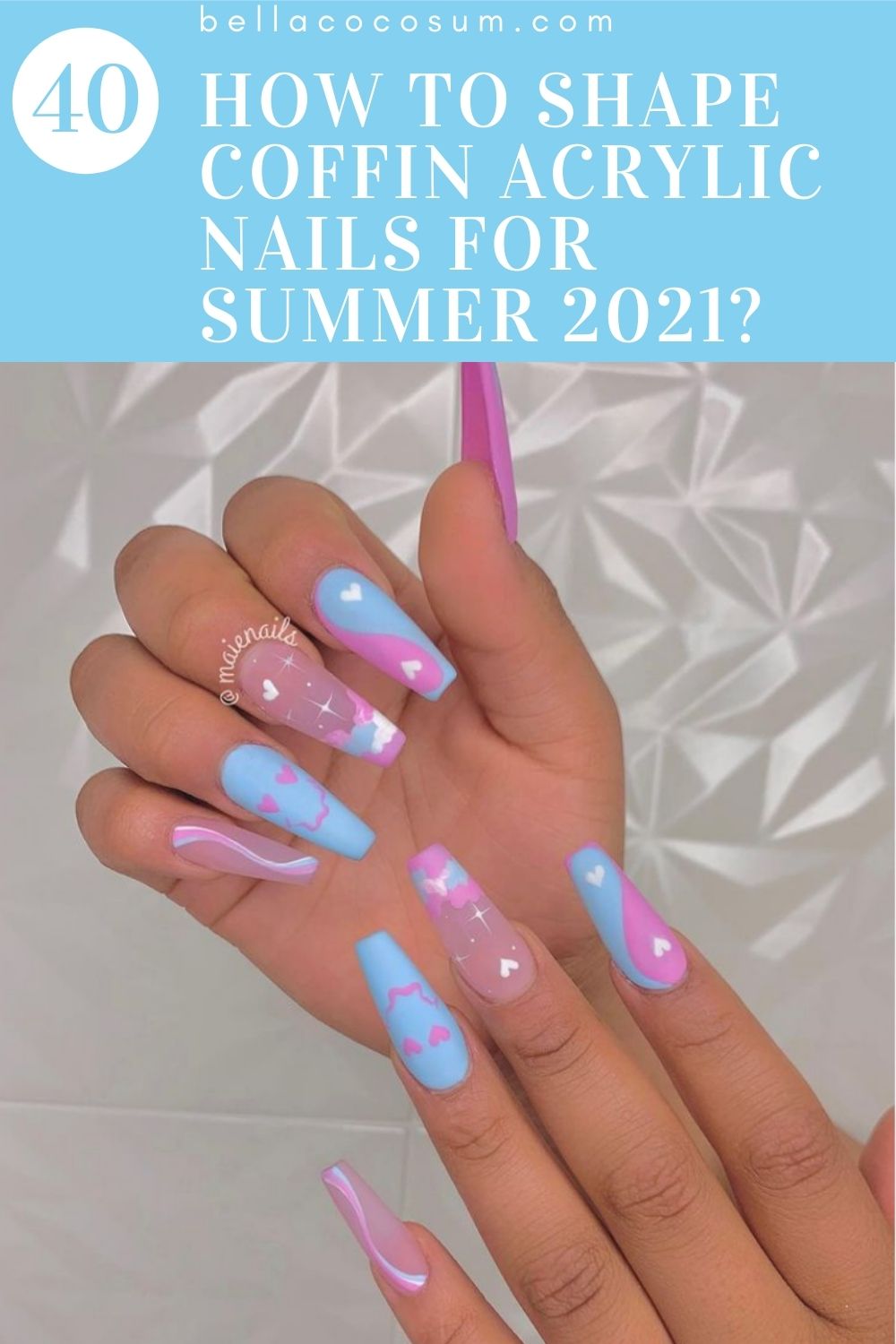 How To Shape Coffin Acrylic Nails For Summer 2021?