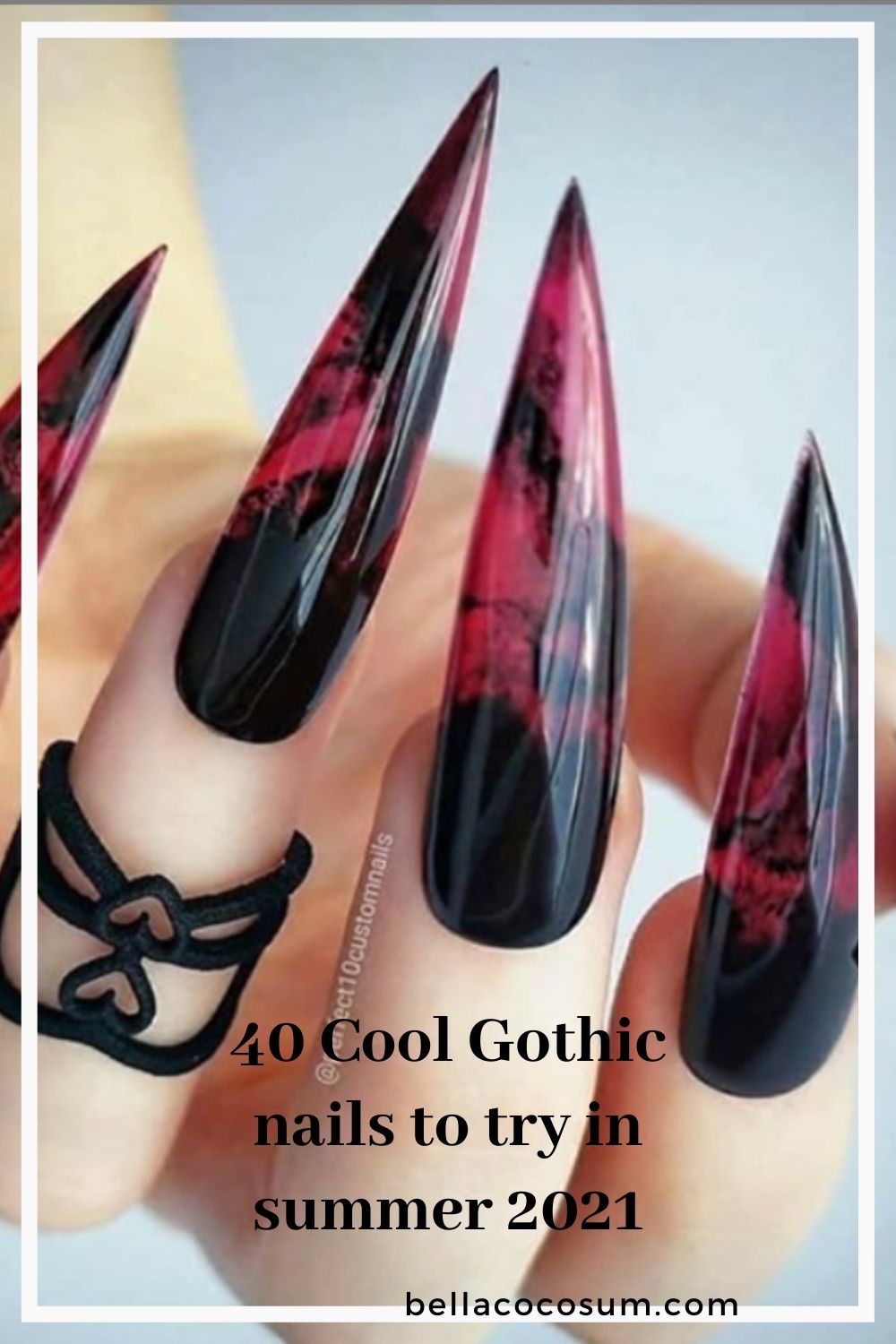 Gothic Nails: 40 Hottest Nails Collection Tо Mаkе Yоu Lооk Cool In 2021!