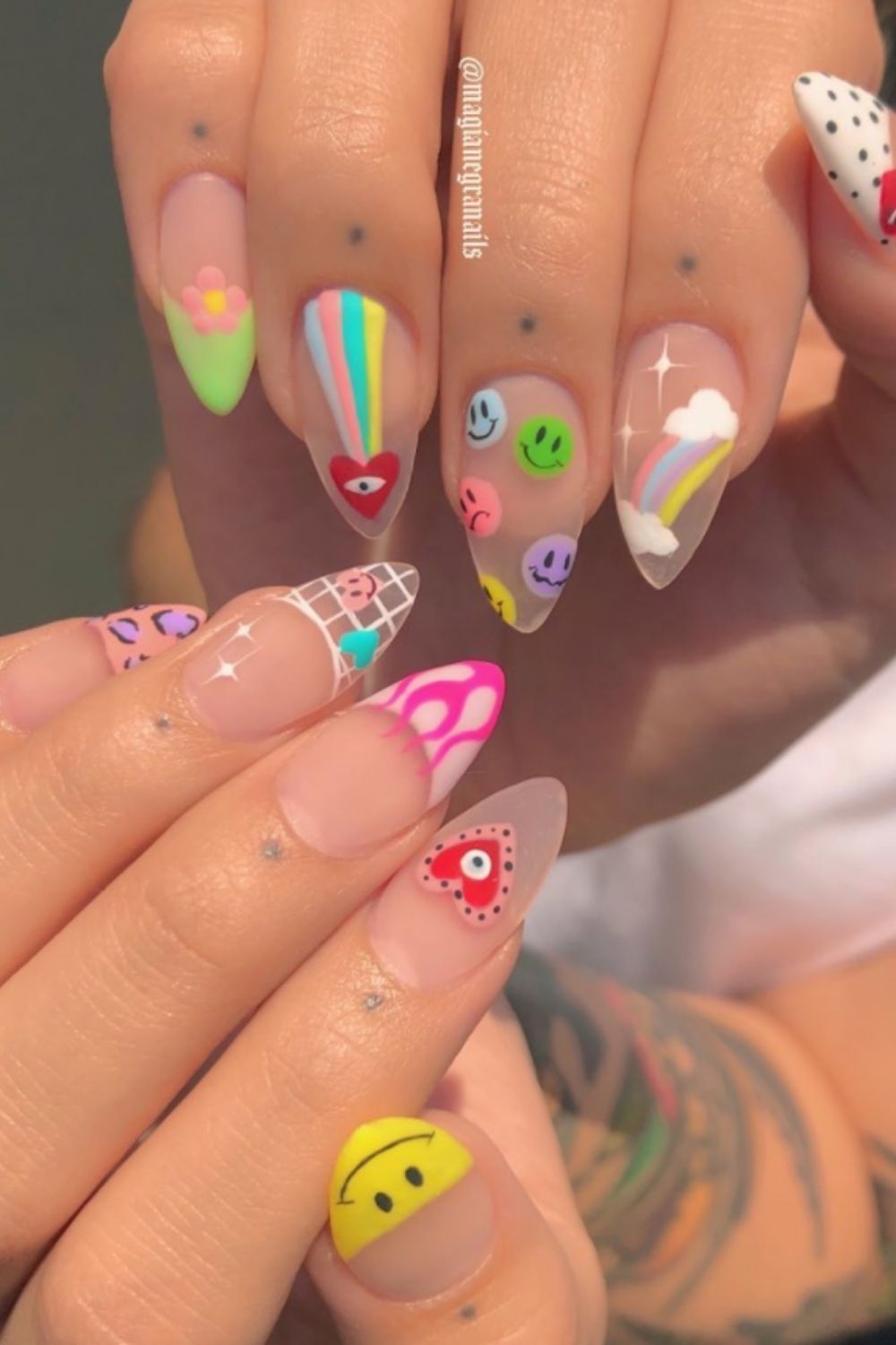 Almond Nails: 40 Cute Nail Art To Attractive You In summer 2021!