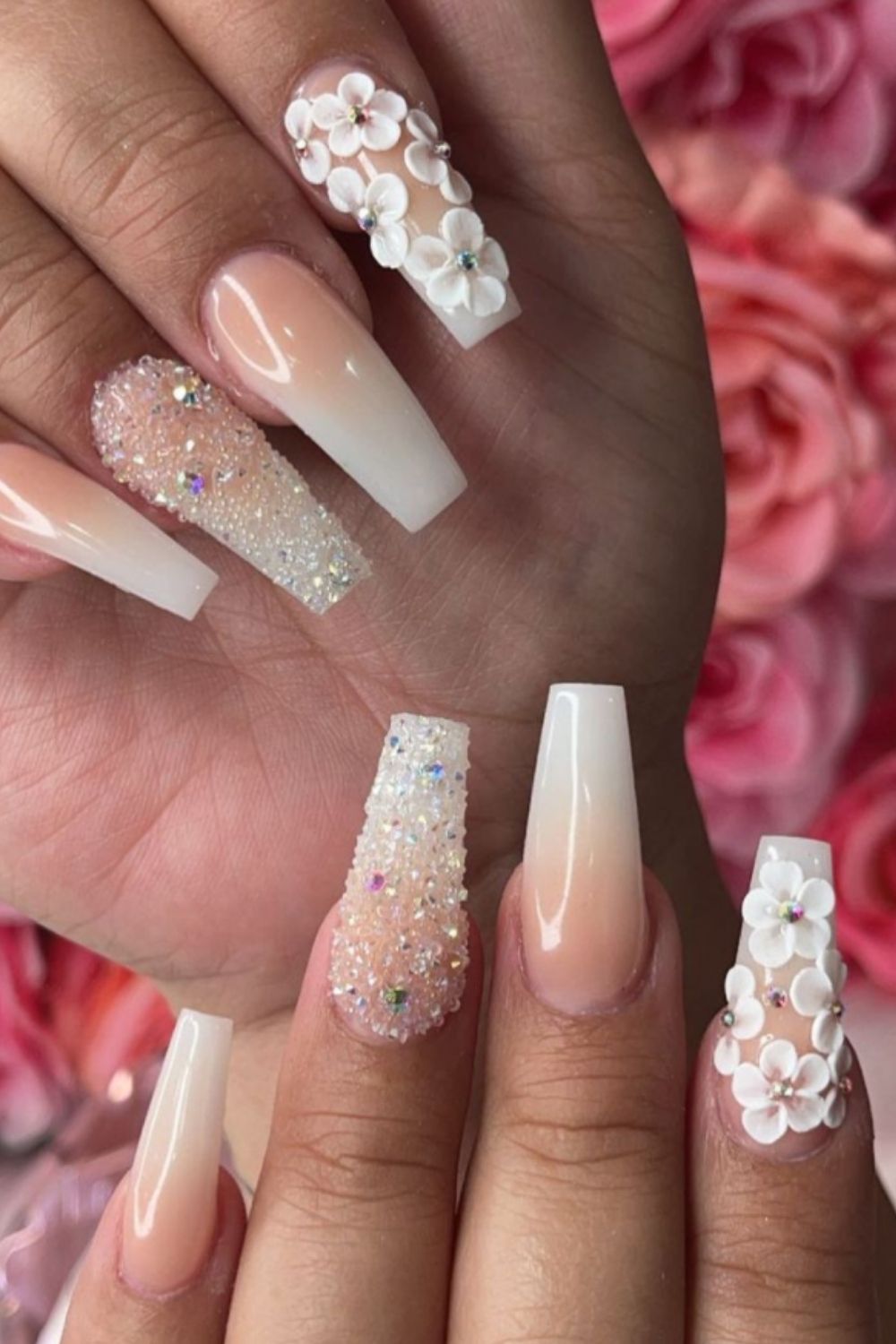 Glitter Acrylic Nails:40 Awesome Summer Nail Designs To Inspire You!